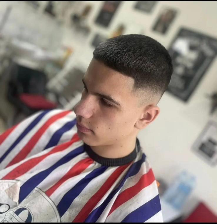 Clean fade haircut